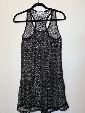 INGEAR U.S.A Racerback Mesh Netting Swimsuit Cover Mini Dress Size Large